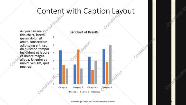 Content with Caption presentation slide layout