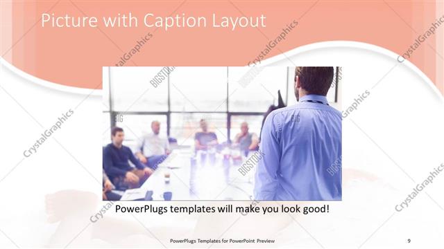 Picture with Caption presentation slide layout