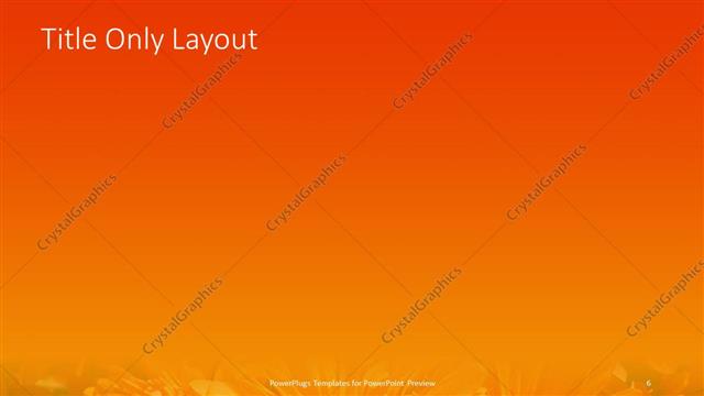 Title Only presentation slide layout