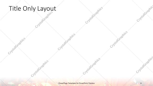 Title Only presentation slide layout