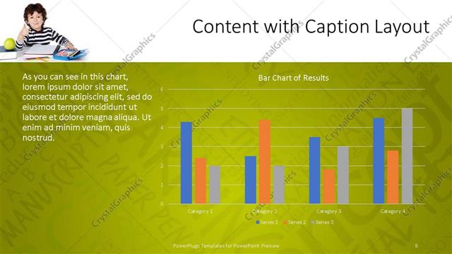 Content with Caption presentation slide layout