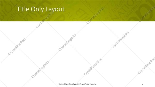 Title Only presentation slide layout