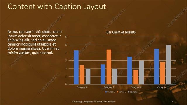 Content with Caption presentation slide layout