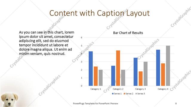 Content with Caption presentation slide layout