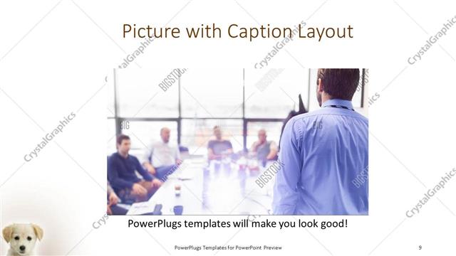 Picture with Caption presentation slide layout