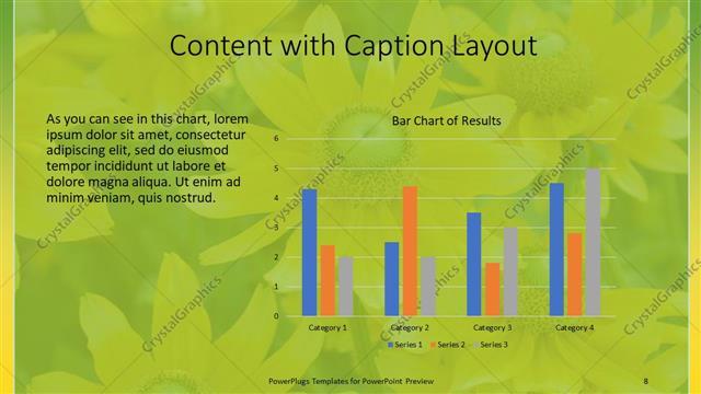 Content with Caption presentation slide layout