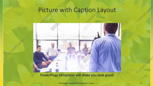 Picture with Caption presentation slide layout