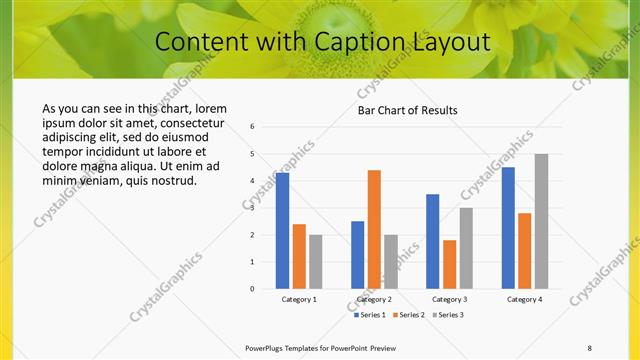 Content with Caption presentation slide layout