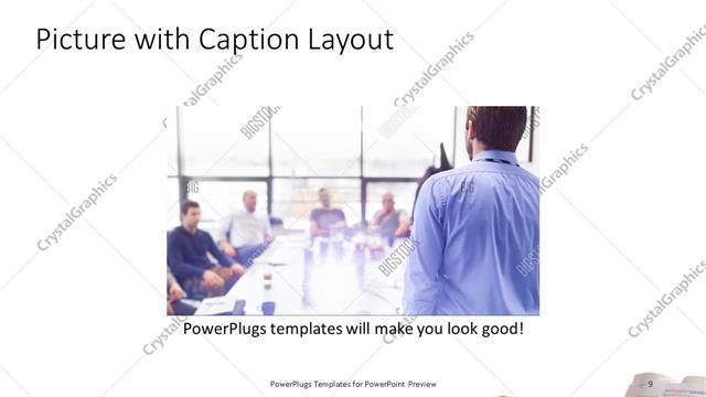 Picture with Caption presentation slide layout