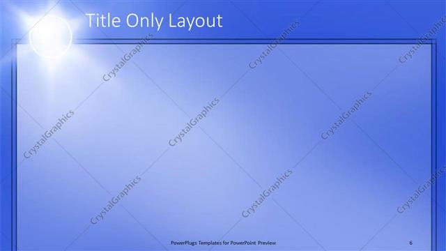 Title Only presentation slide layout