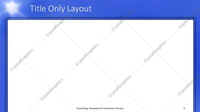 Title Only presentation slide layout