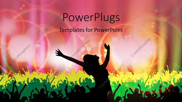  Presentation with lights - Dancing silhouettes with colored lights