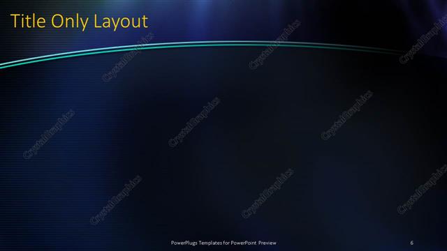 Title Only presentation slide layout