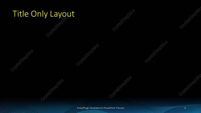 Title Only presentation slide layout