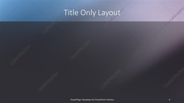 Title Only presentation slide layout