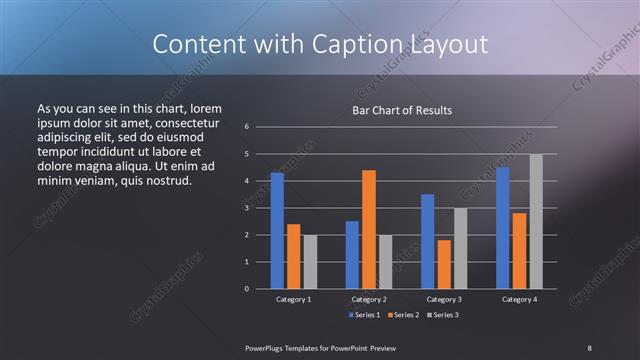 Content with Caption presentation slide layout