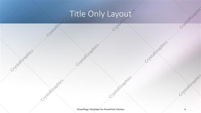 Title Only presentation slide layout