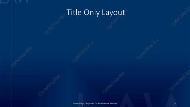 Title Only presentation slide layout