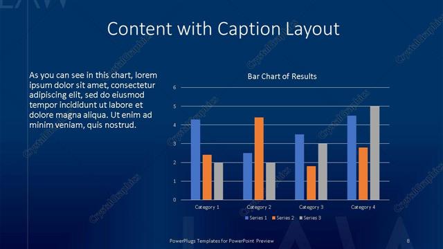 Content with Caption presentation slide layout