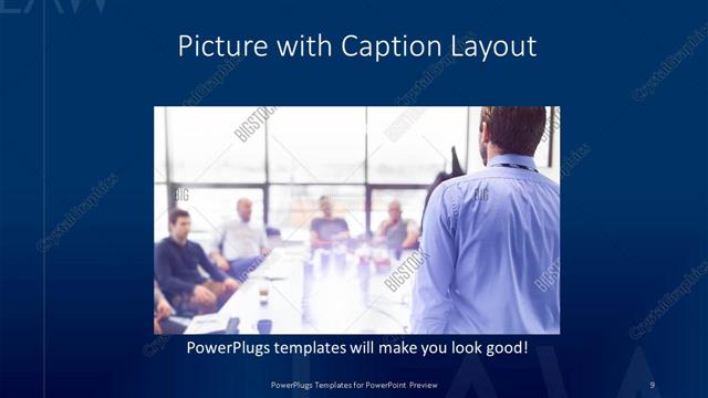 Picture with Caption presentation slide layout
