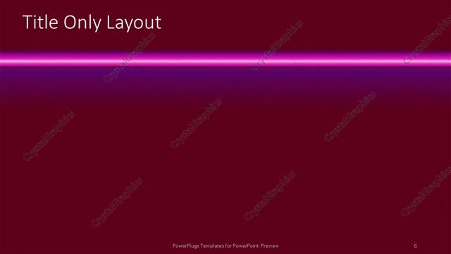 Title Only presentation slide layout