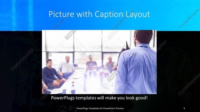 Picture with Caption presentation slide layout