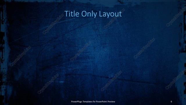 Title Only presentation slide layout