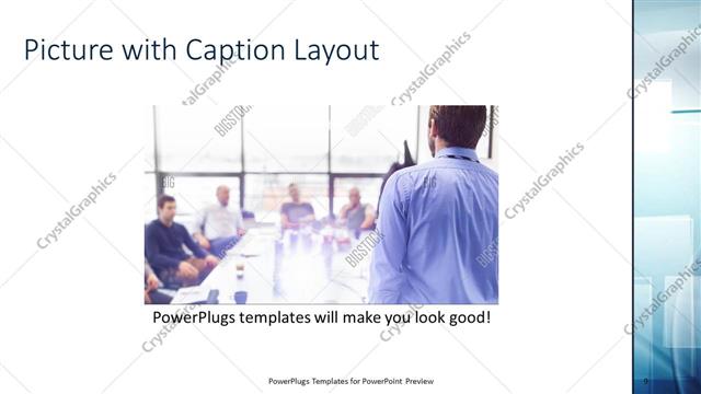 Picture with Caption presentation slide layout