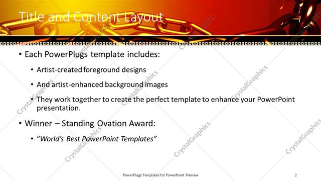 Title and Content presentation slide layout