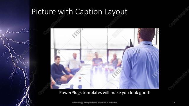 Picture with Caption presentation slide layout
