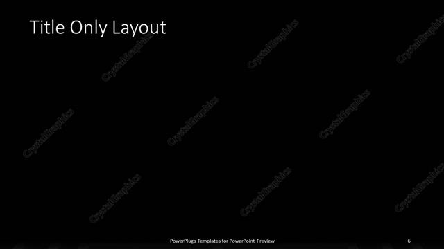 Title Only presentation slide layout