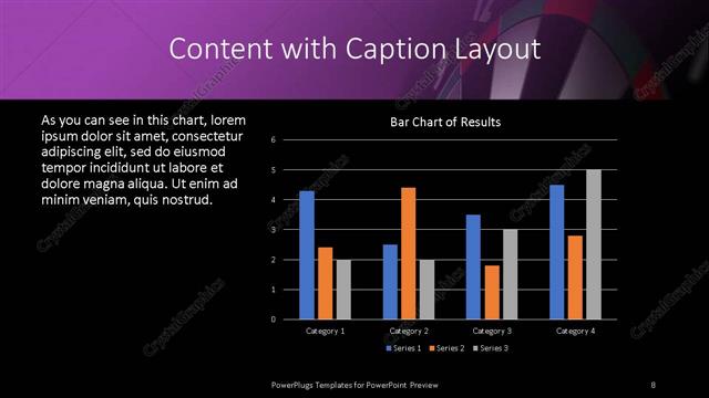 Content with Caption presentation slide layout