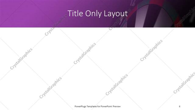 Title Only presentation slide layout