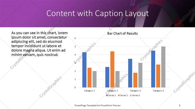 Content with Caption presentation slide layout