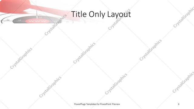Title Only presentation slide layout