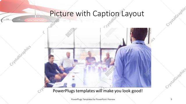 Picture with Caption presentation slide layout