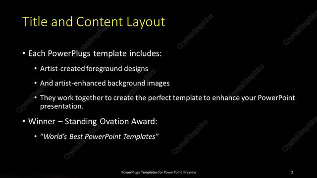 Title and Content presentation slide layout