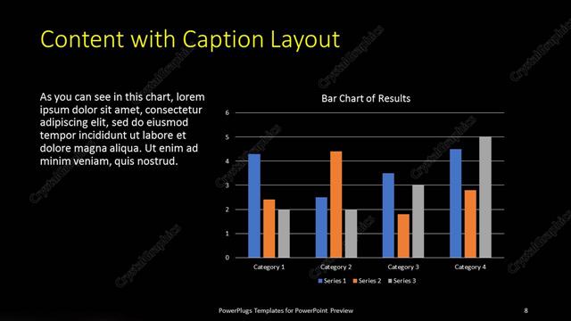 Content with Caption presentation slide layout