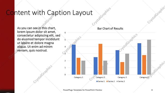 Content with Caption presentation slide layout