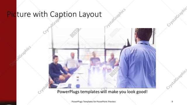 Picture with Caption presentation slide layout