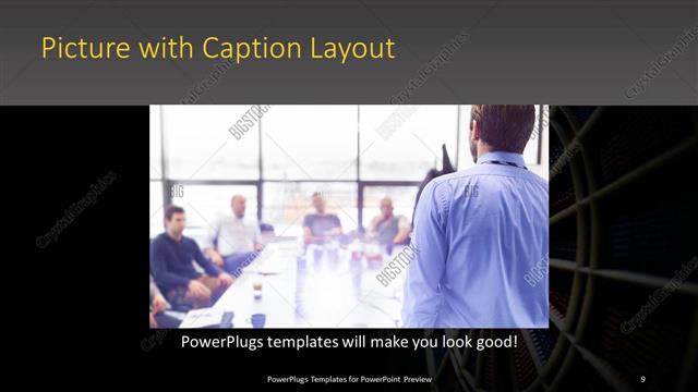 Picture with Caption presentation slide layout