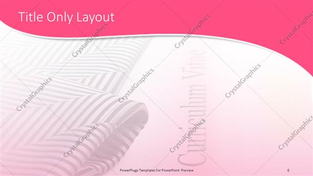 Title Only presentation slide layout