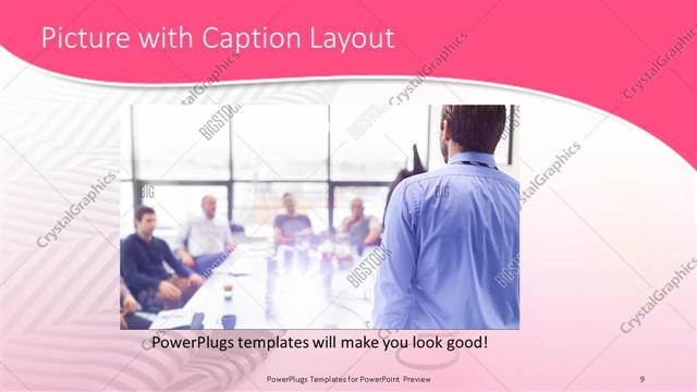 Picture with Caption presentation slide layout
