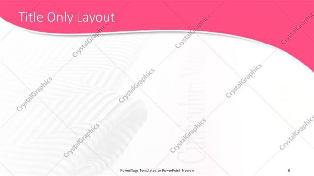 Title Only presentation slide layout