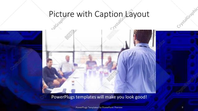 Picture with Caption presentation slide layout