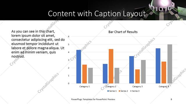 Content with Caption presentation slide layout