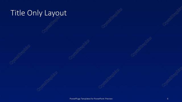 Title Only presentation slide layout