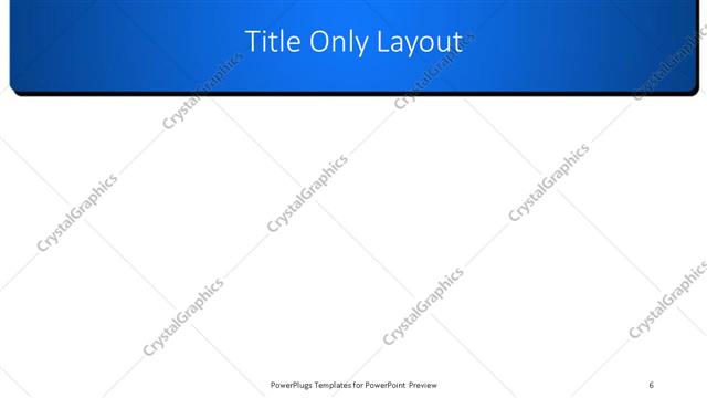 Title Only presentation slide layout