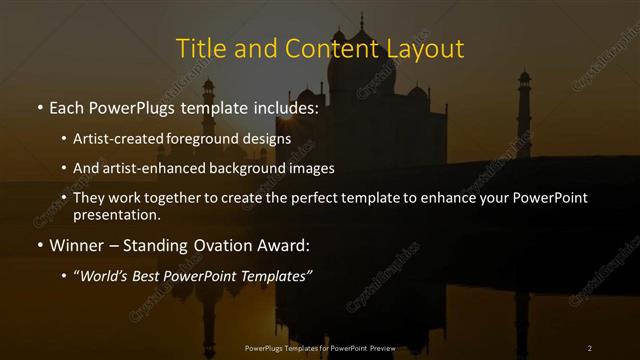 Title and Content presentation slide layout