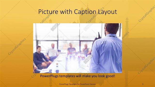 Picture with Caption presentation slide layout